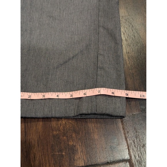 Lee Pants Womens 10 Gray Dress Trouser Comfort Waist Stretch Micro Check Office - Picture 11 of 11